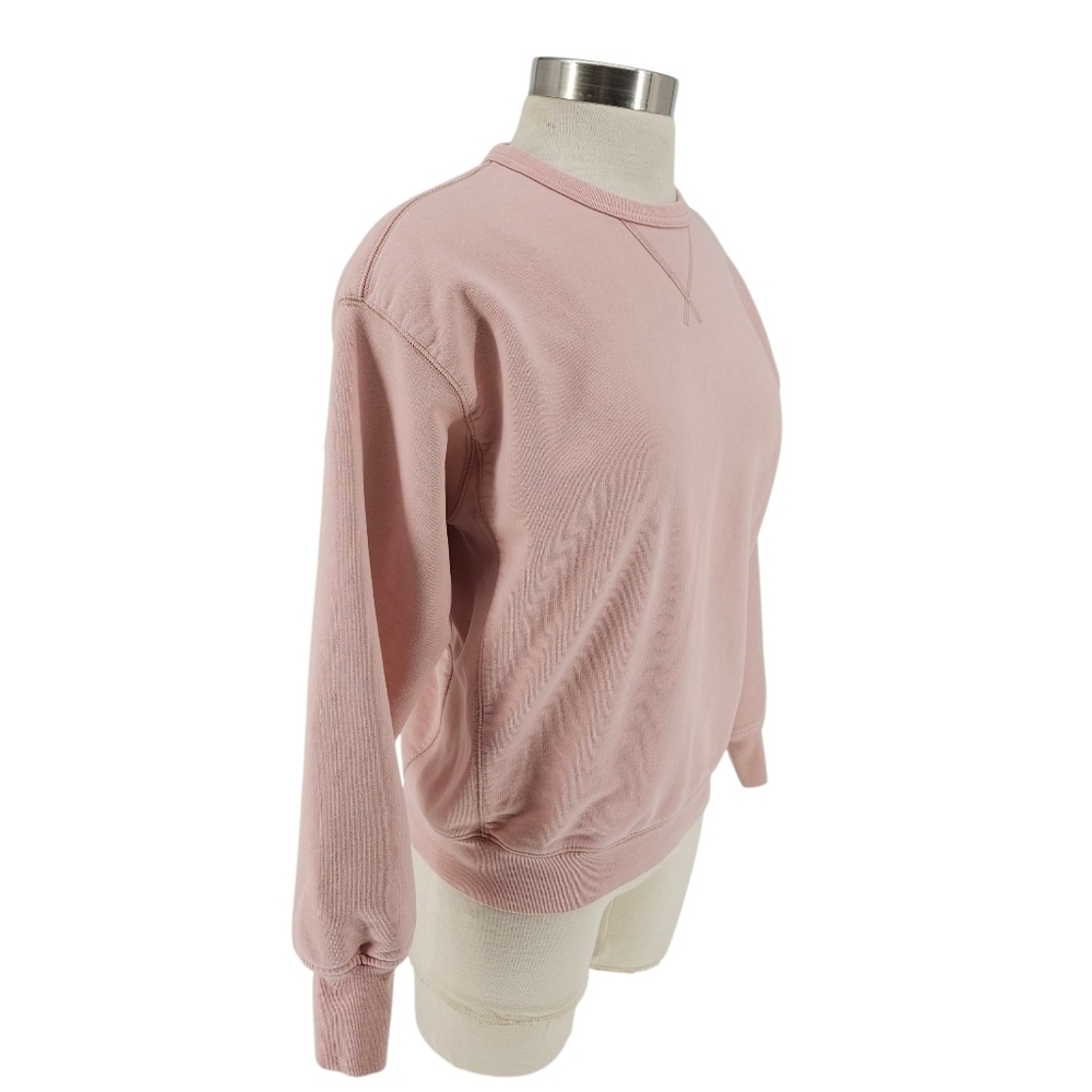 Levis Sweatshirt Blush Pink Long Sleeve Crew Neck Oversized Pullover Shirt Small - Picture 2 of 5